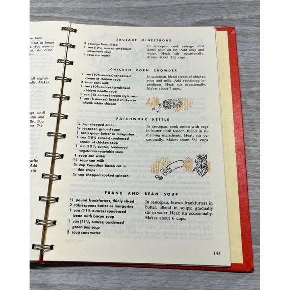 Vintage Campbell Soup Cookbooks Lot of 2 Main Dish Recipes Stews Sauces - Picture 7 of 12